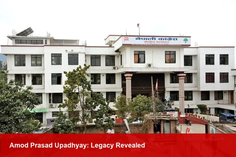 Amod Prasad Upadhyay, Nepali Congress Leader, Dies