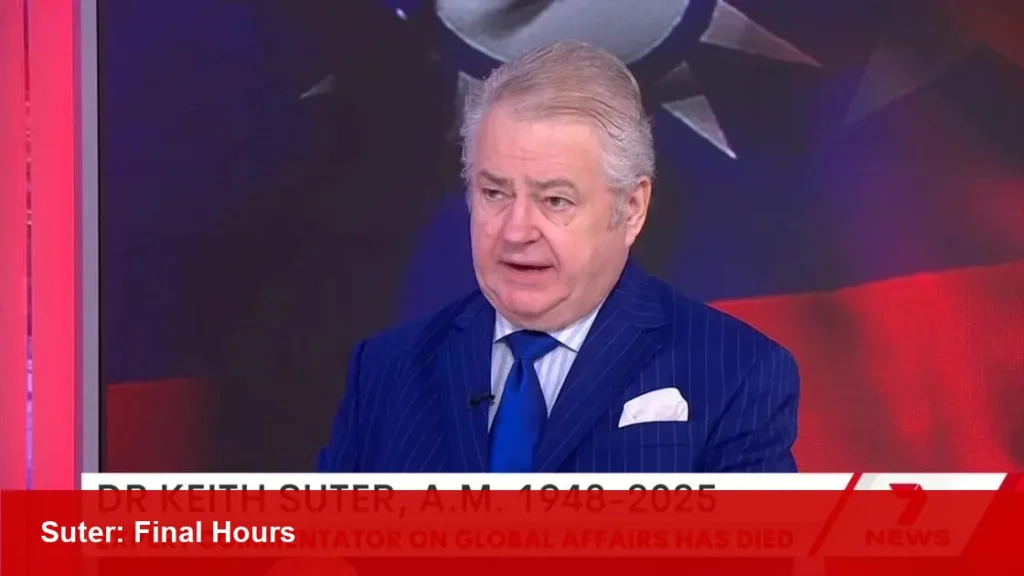 Dr Keith Suter, Sunrise Foreign Affairs Editor, dies at 77