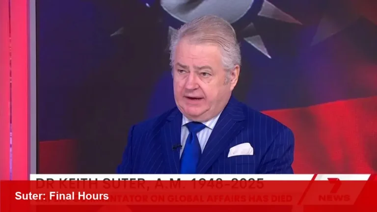 Dr Keith Suter, Sunrise Foreign Affairs Editor, dies at 77