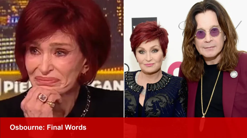 Sharon Osbourne, TV Personality, Reveals Ozzy's Final Words