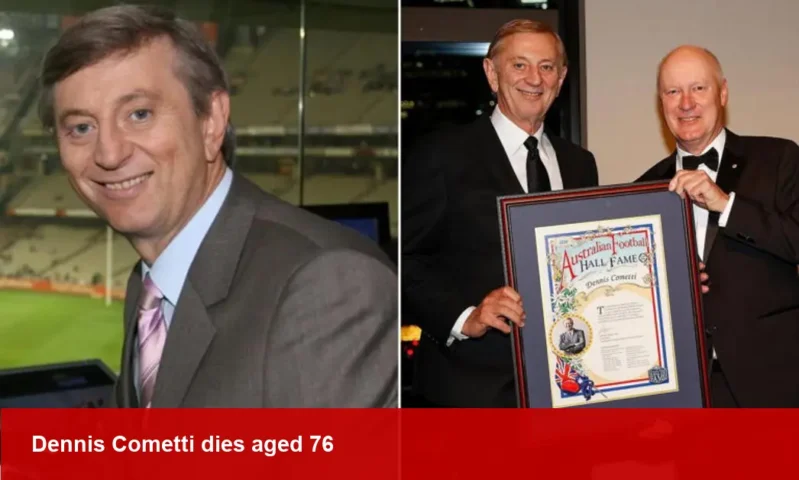 Dennis Cometti, AFL's iconic commentator, dies aged 76