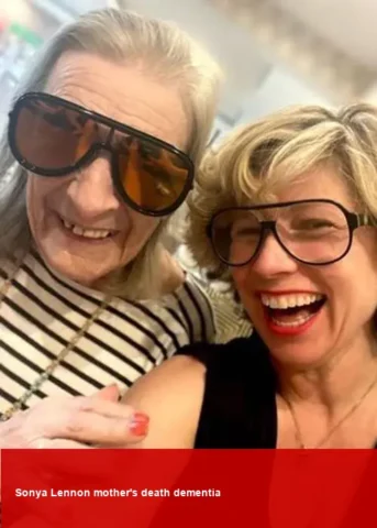 Sonya Lennon makes rare outing after mum Deirdre's death