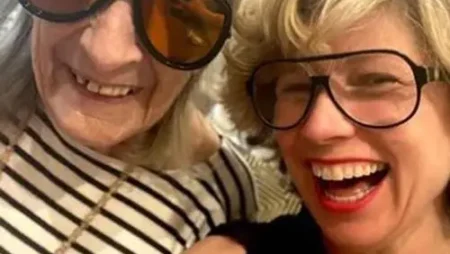 Sonya Lennon makes rare outing after mum Deirdre’s death